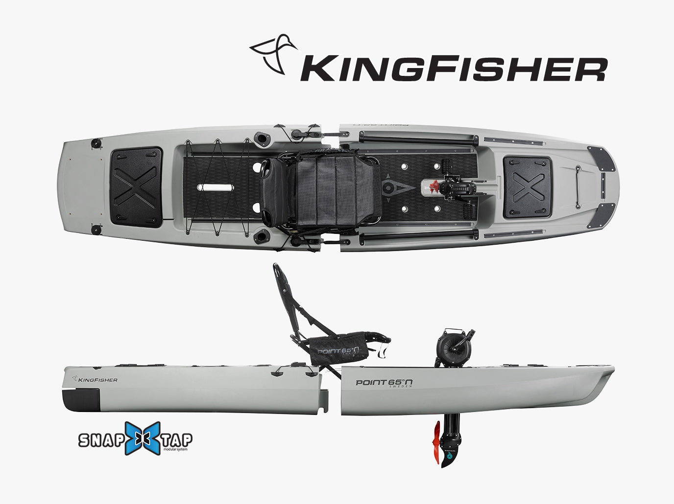 KingFisher - Modular Trimaran Fishing Kayak Take-a-part Point 65 Swe – Point  65 Kayaks US